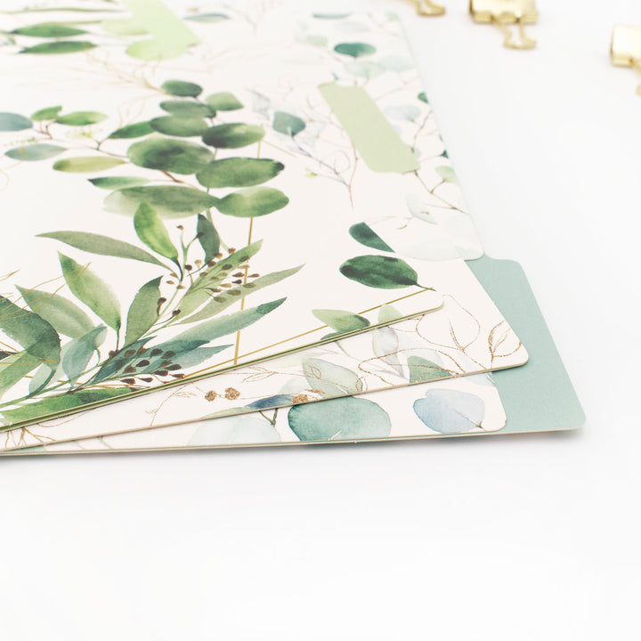 File Folder Set, 6 Pack, Eucalyptus