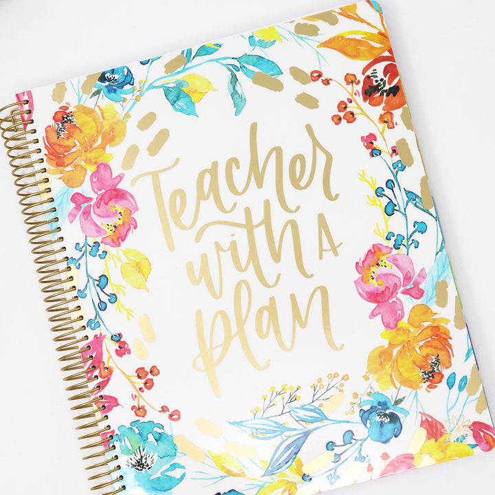 Undated Teacher Planner & Calendar, Teacher With a Plan