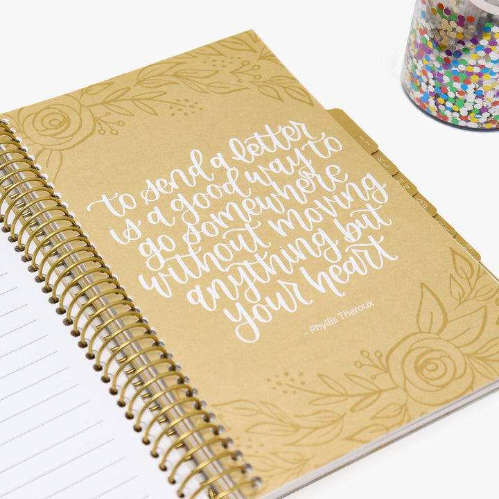 Contact Book, Marble Gold Stamp