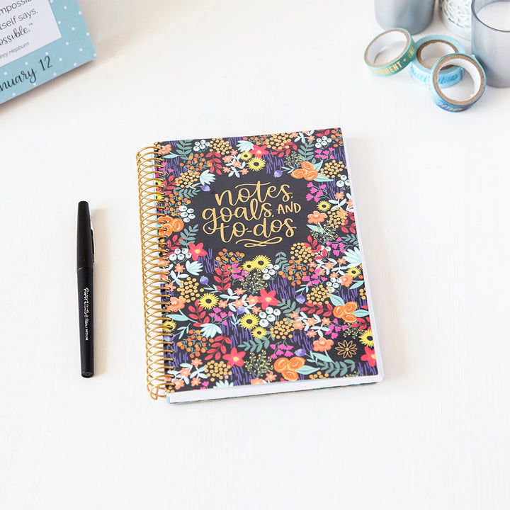 Bound To-Do Book, Floral Dots