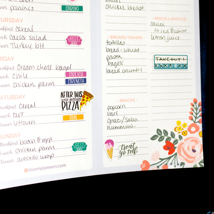 Planner Stickers, Fitness & Healthy Living Pack