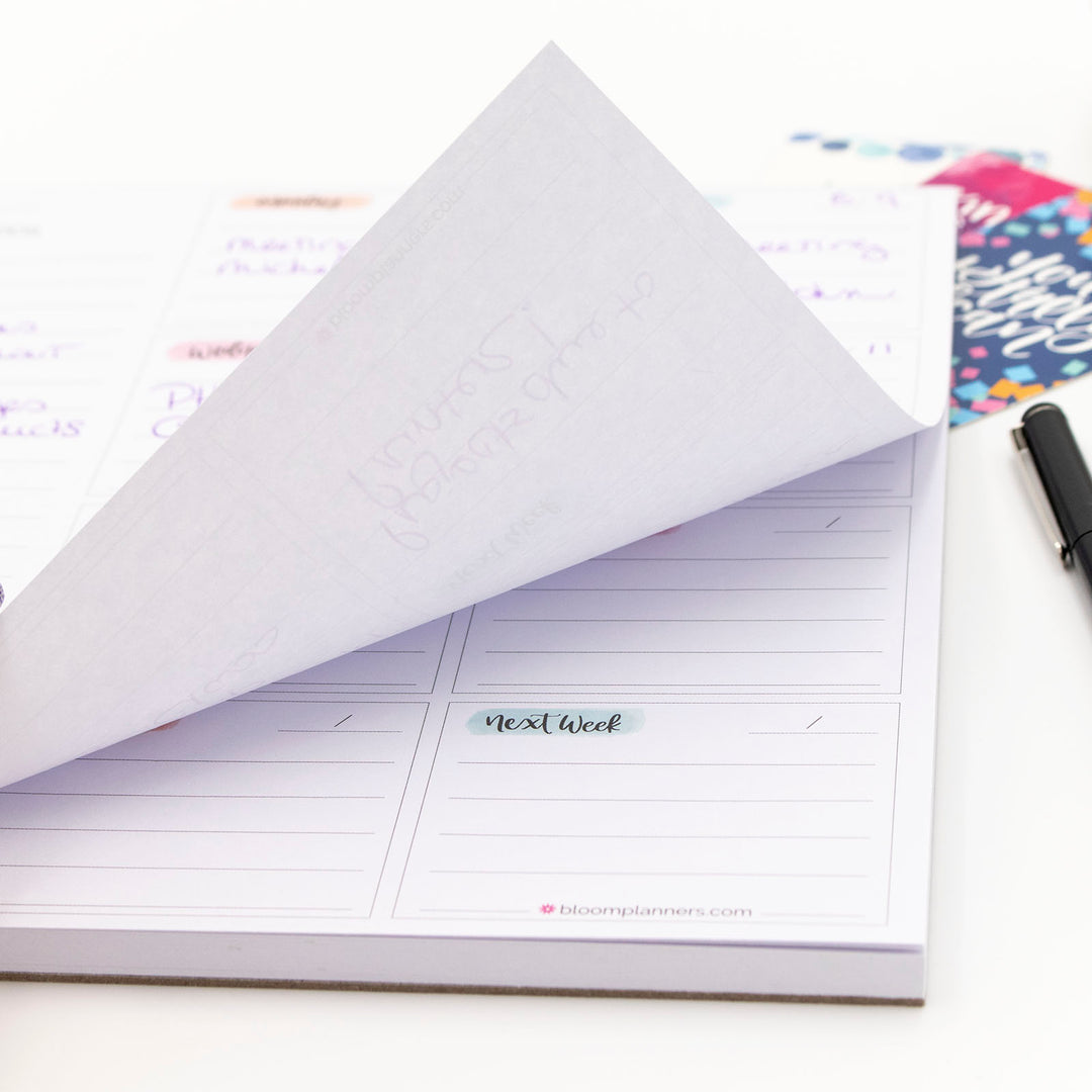 Planning Pad, 8.5" x 11", Weekly To-Do List & Planner, Pastel
