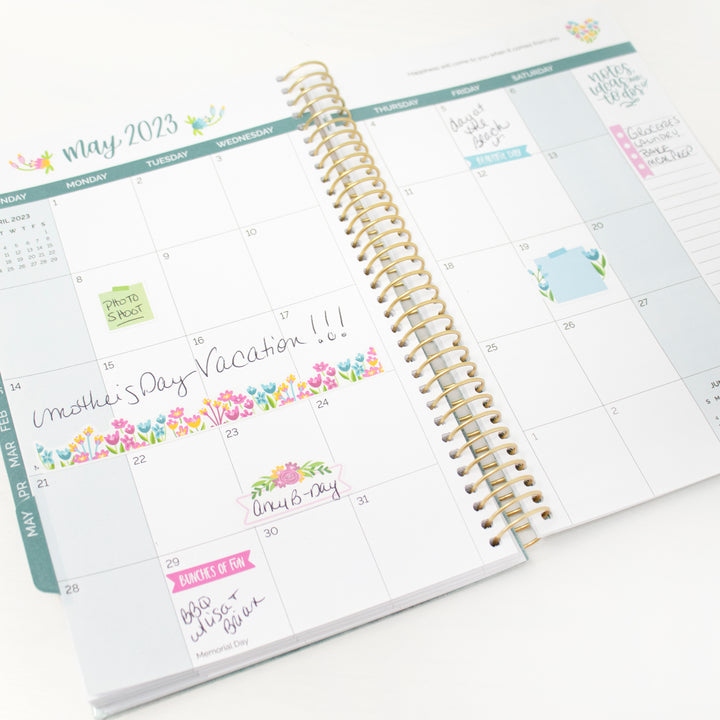 Planner Stickers, Decorative Floral Pack