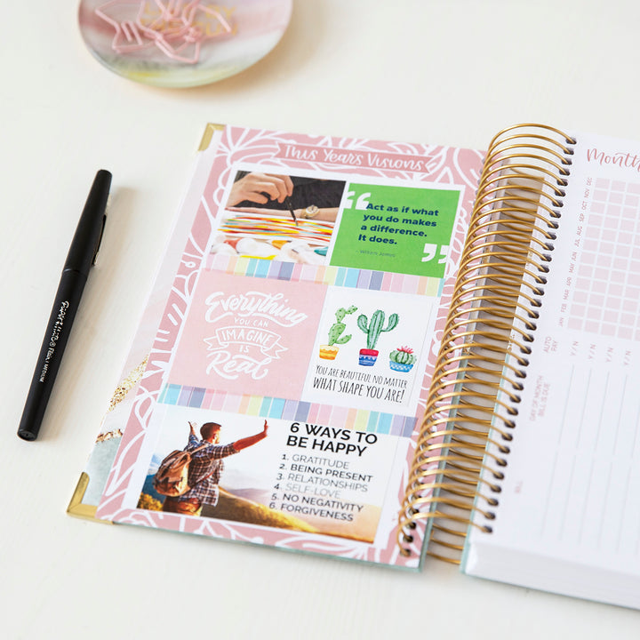 Undated Daily To Do List Planner & Calendar, Daydream Believer