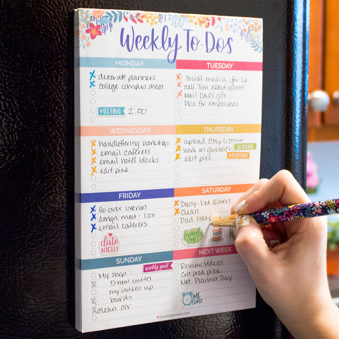 Planning Pad, 6" x 9", Weekly To-Dos with Magnets