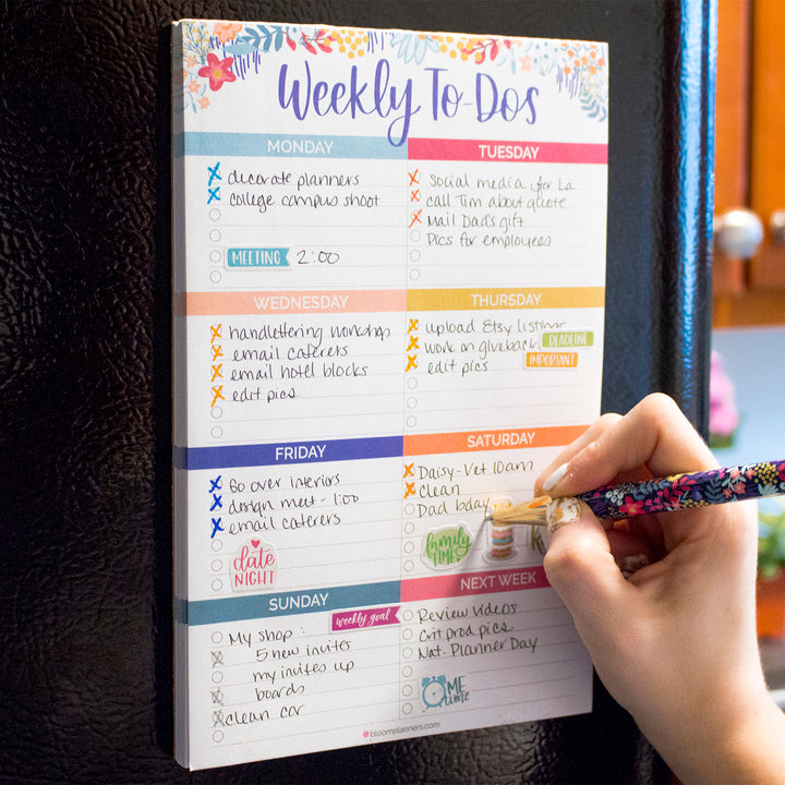 Planning Pad, 6" x 9", Weekly To-Dos with Magnets