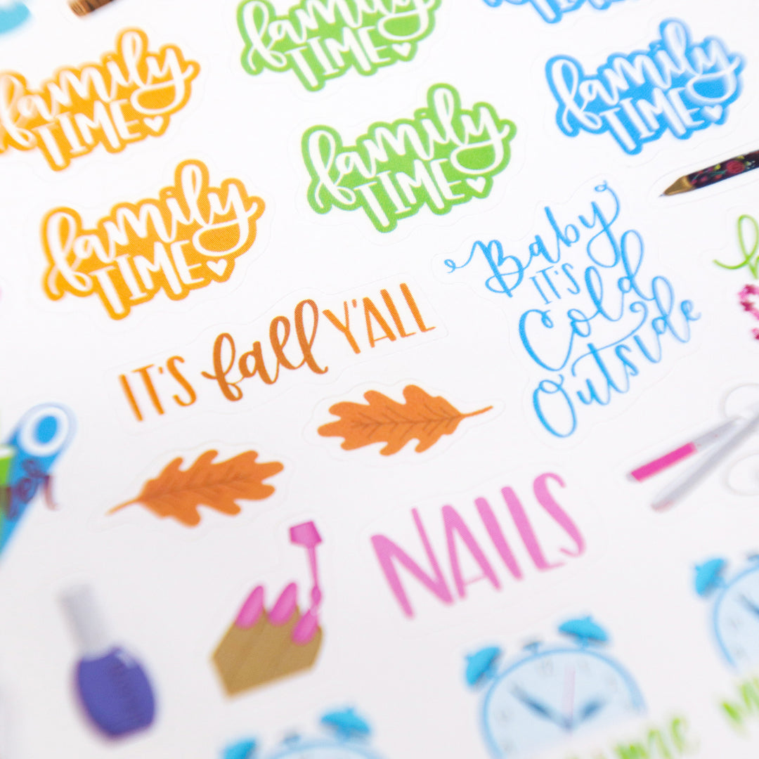 Planner Stickers, Classic Pack