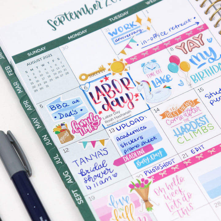 Planner Sticker Pack, Classic