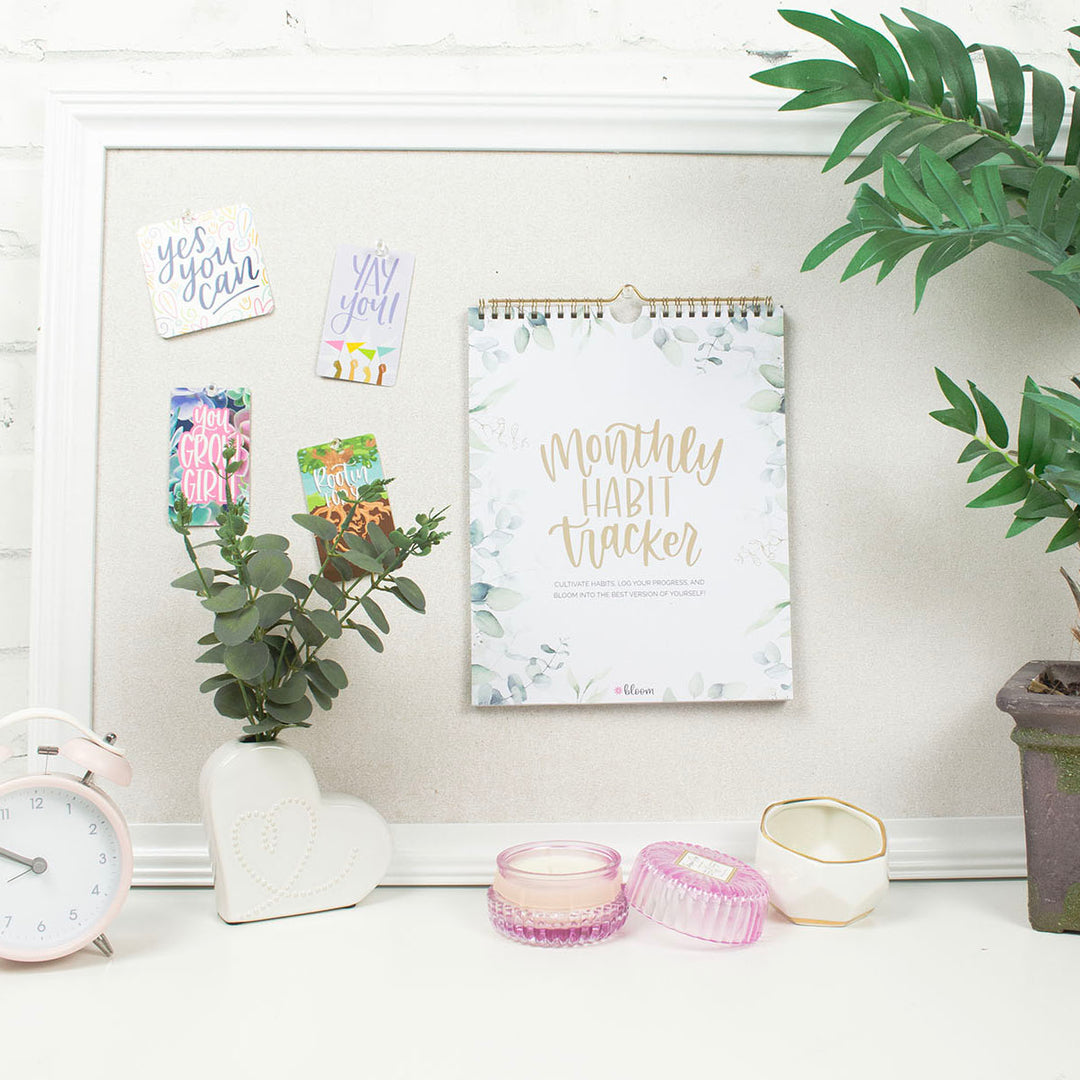 Habit Tracking Calendar, 8” x 10”, Greenery