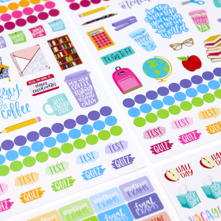 Planner Sticker Pack, Teacher