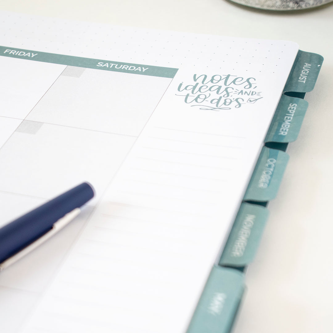 Undated Ultimate Planner & Calendar, Interchangeable Cover