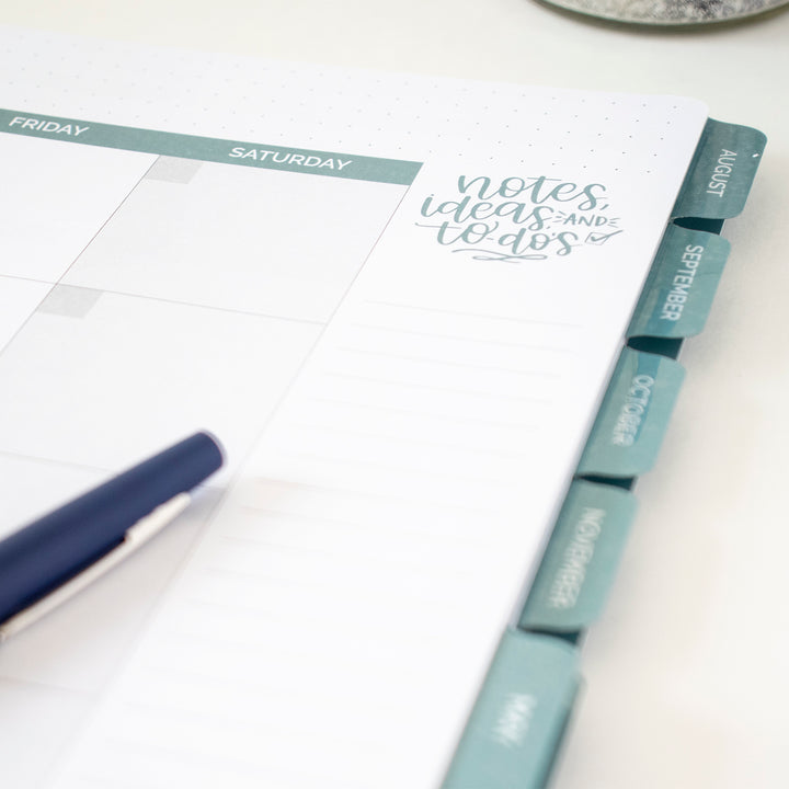 Undated Ultimate Planner & Calendar, Interchangeable Cover
