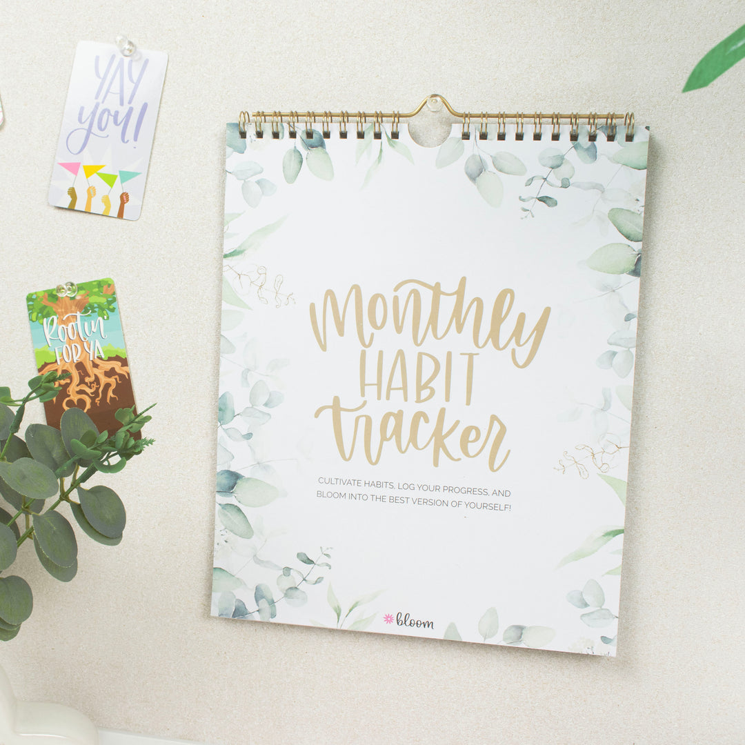 Habit Tracking Calendar, 8” x 10”, Greenery