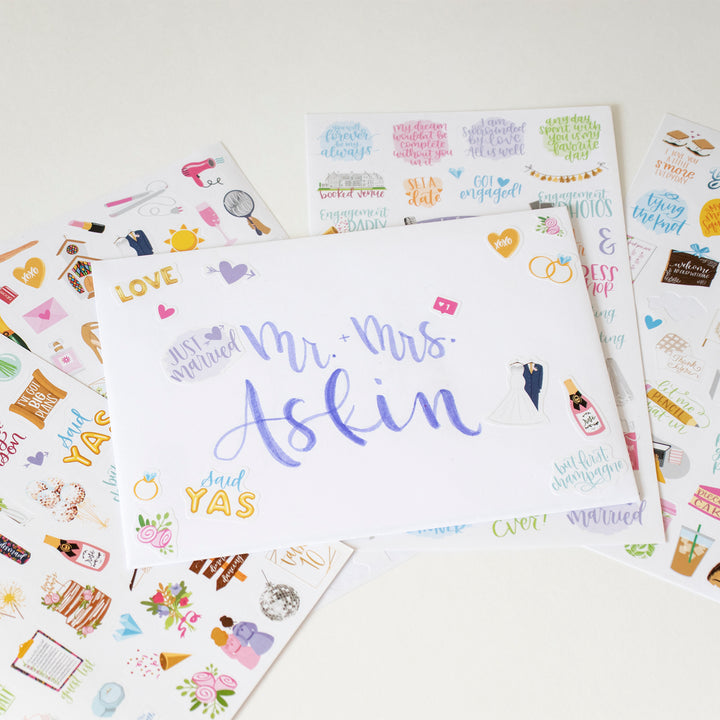 Planner Stickers, Wedding Planning Pack