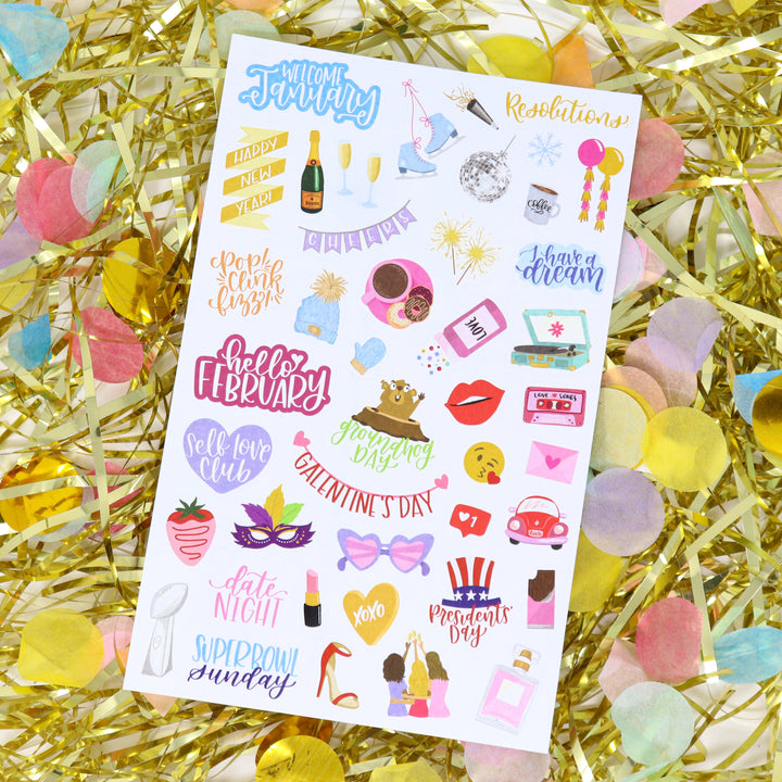 Planner Stickers, Holiday Pack