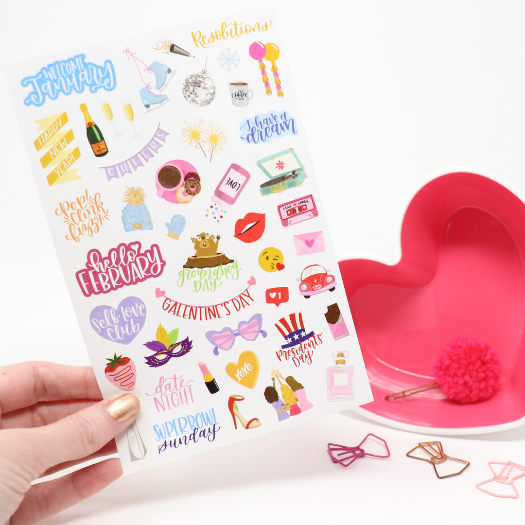 Planner Stickers, Holiday Pack