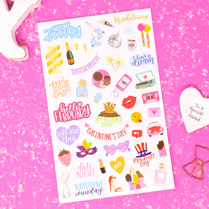 Planner Stickers, Holiday Pack