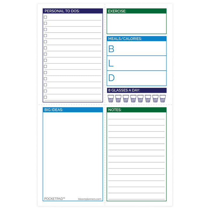 Planning Pad, 6" x 9", Double Sided Pocket Pad