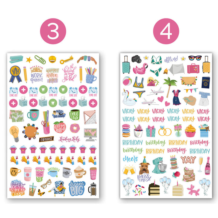 Planner Stickers, Classic Pack