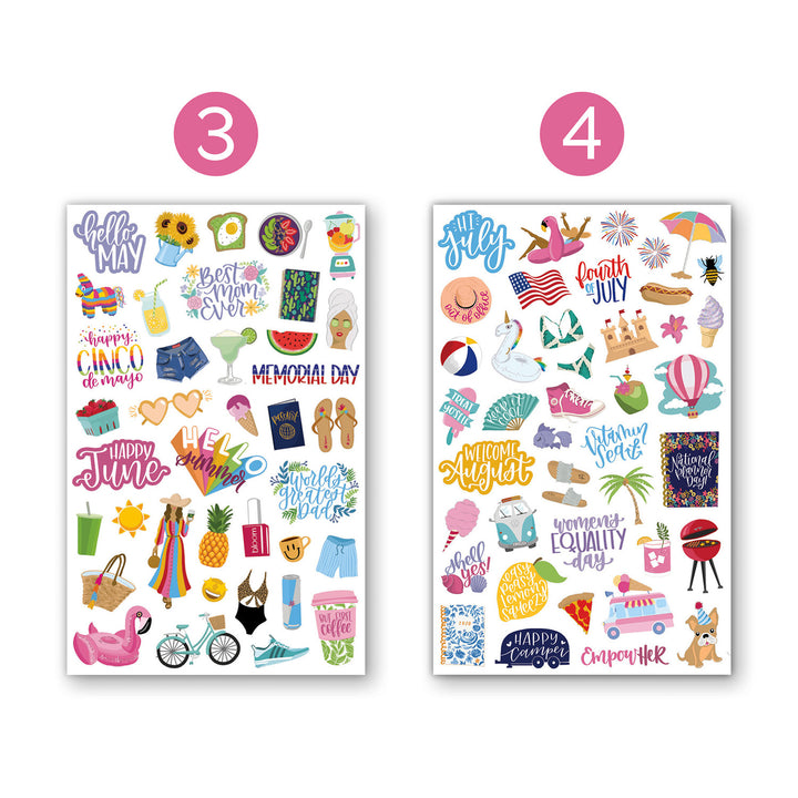 Planner Stickers, Holiday Pack