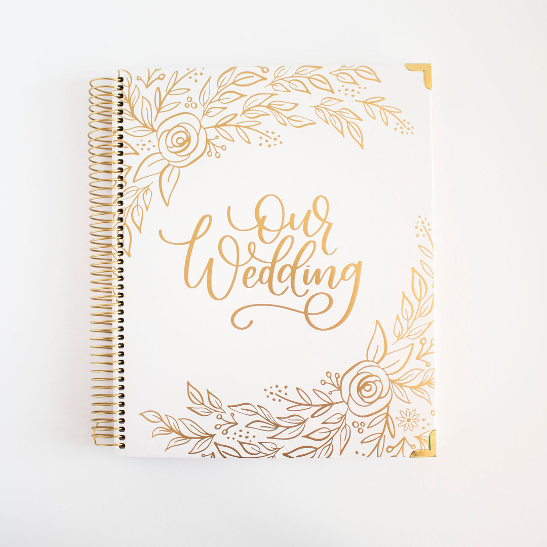 Wedding Planner & Calendar, Gold Floral