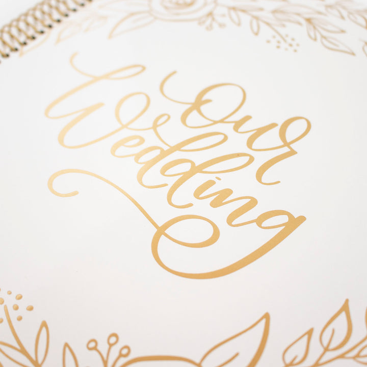 Wedding Planner & Calendar, Gold Floral