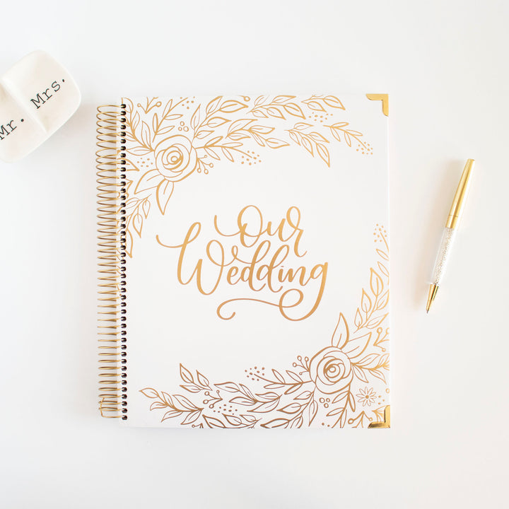 Wedding Planner & Calendar, Gold Floral