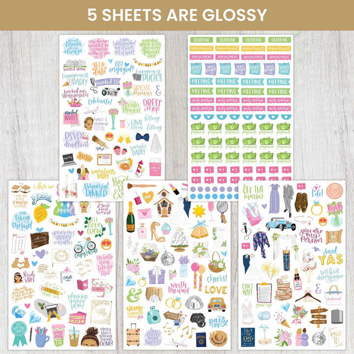 Planner Stickers, Wedding Planning Pack