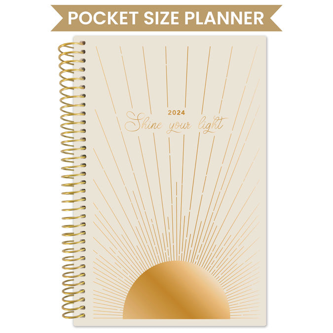 2024 Soft Cover Planner, 4" x 6", Cleerely Stated