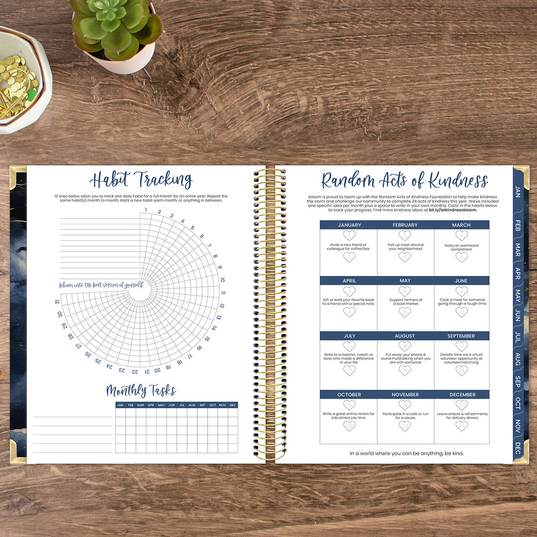 2026 Vision Planner, 7.5" x 9", Midnight Sky