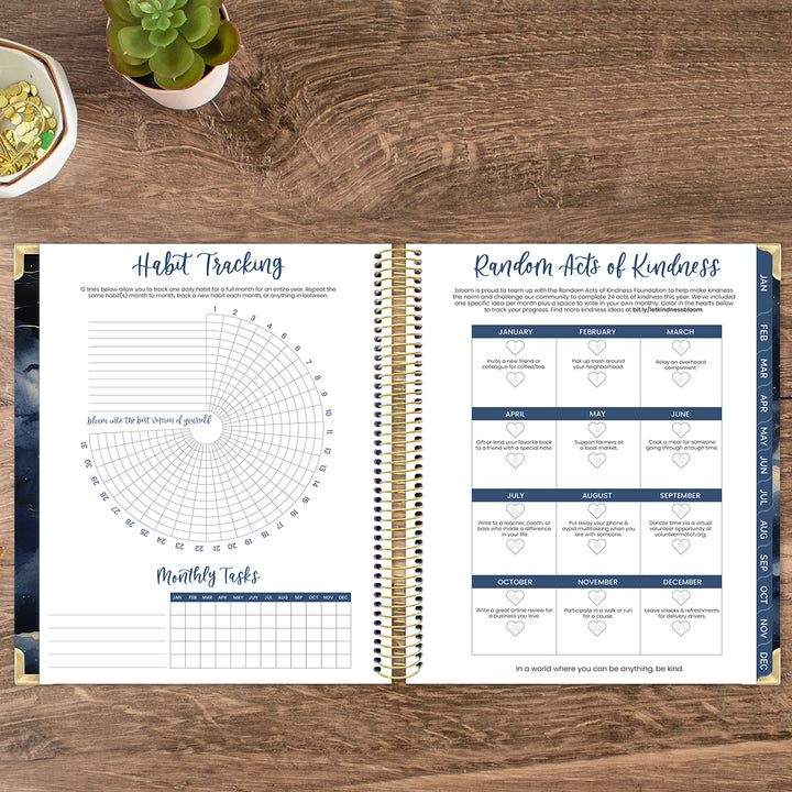 2026 Vision Planner, 7.5" x 9", Midnight Sky