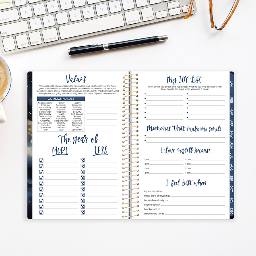 2026 Soft Cover Planner, 5.5" x 8.25", Midnight Sky