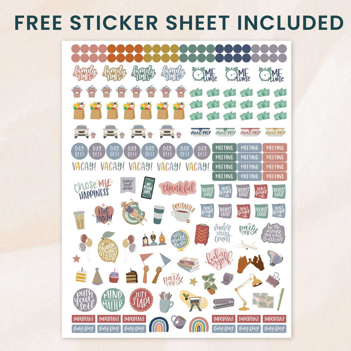 Undated Ultimate Planner & Calendar, Interchangeable Cover - bloom daily planners