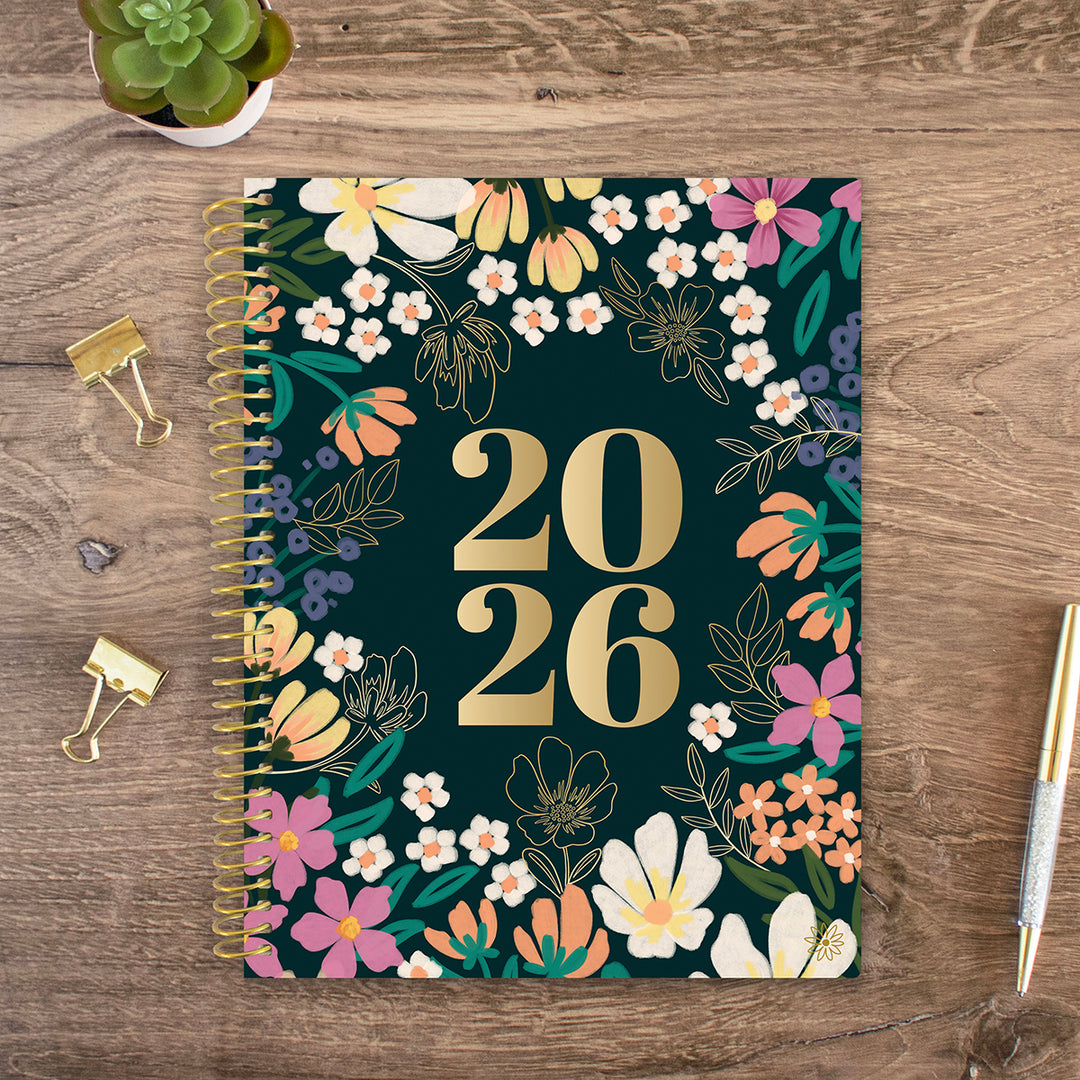 2026 Soft Cover Planner, 8.5" x 11", Blooming Wildly