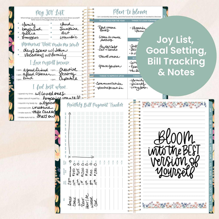 2026 Soft Cover Planner, 4" x 6", Blooming Wildly