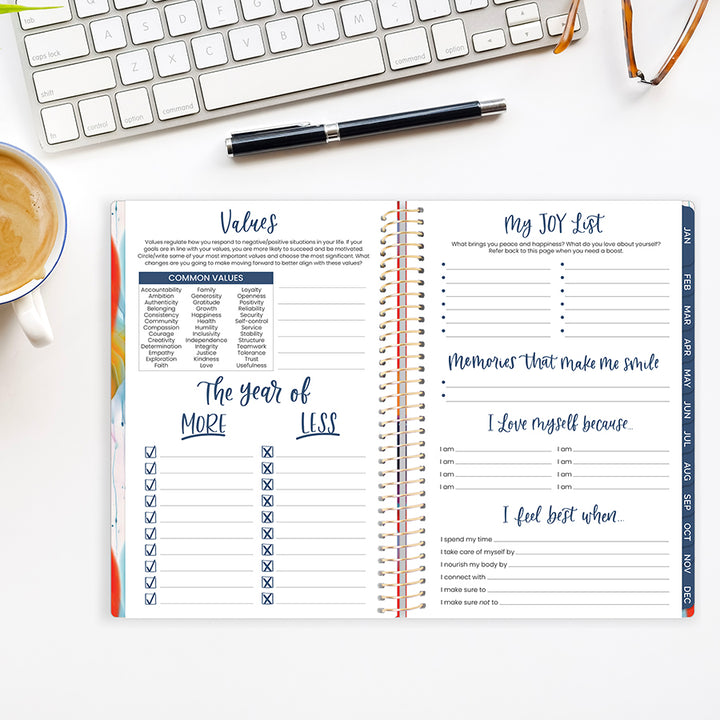 2026 Soft Cover Planner, 5.5" x 8.25", Brilliant Brushstrokes