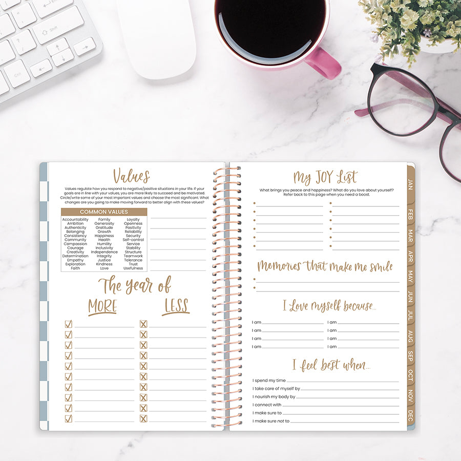 2026 Soft Cover Planner, 5.5" x 8.25", Checkered