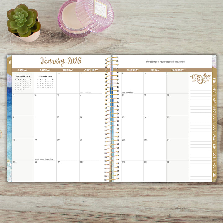 2026 Soft Cover Planner, 8.5" x 11", Coastal Calm