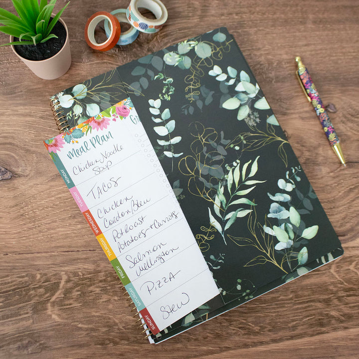 2025 Soft Cover Planner, 8.5" x 11", Eucalyptus, Green