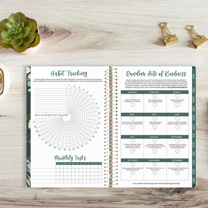 2026 Soft Cover Planner, 5.5" x 8.25", Eucalyptus, Green