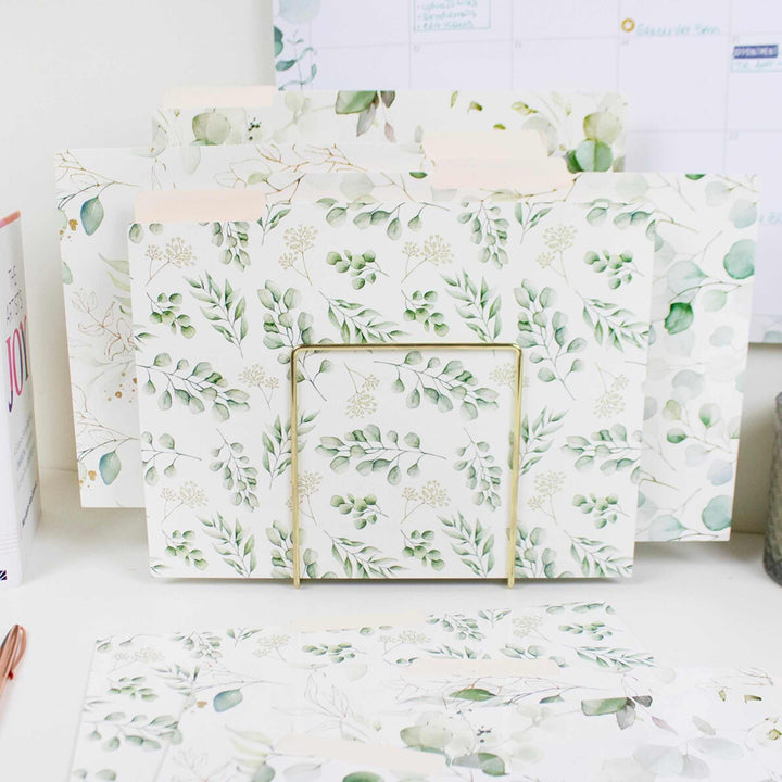 File Folder Set, Eucalyptus, 12 Pack
