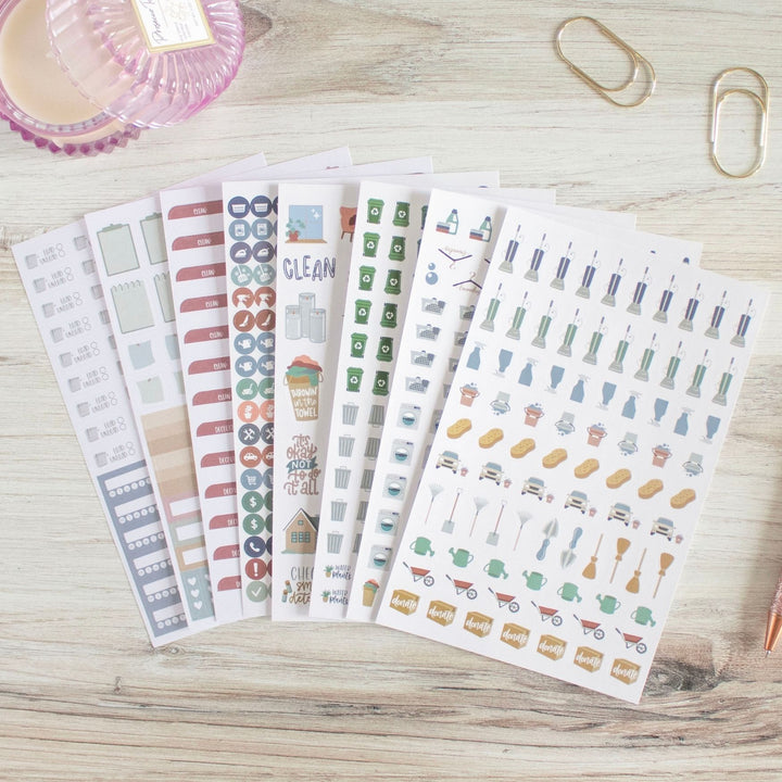 Sticker Sheets, Household Chore Pack