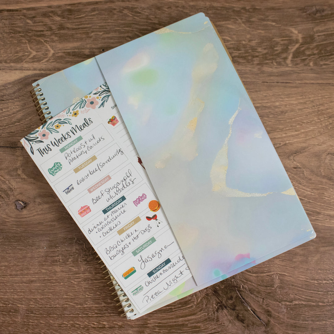 2025 Soft Cover Planner, 8.5" x 11", Iridescent Opal