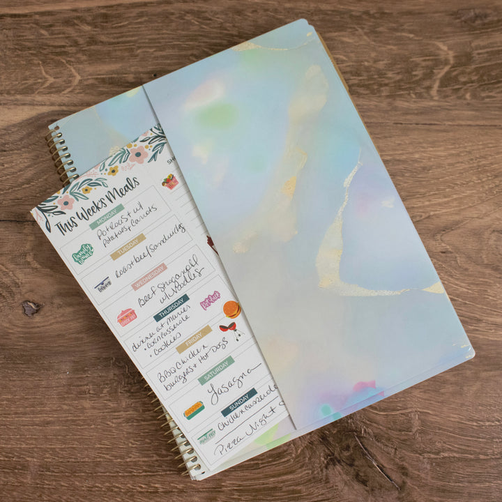 2025 Soft Cover Planner, 8.5" x 11", Iridescent Opal