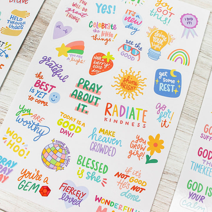 Planner Stickers, Cleerely Stated x bloom, Rooted in Faith Pack