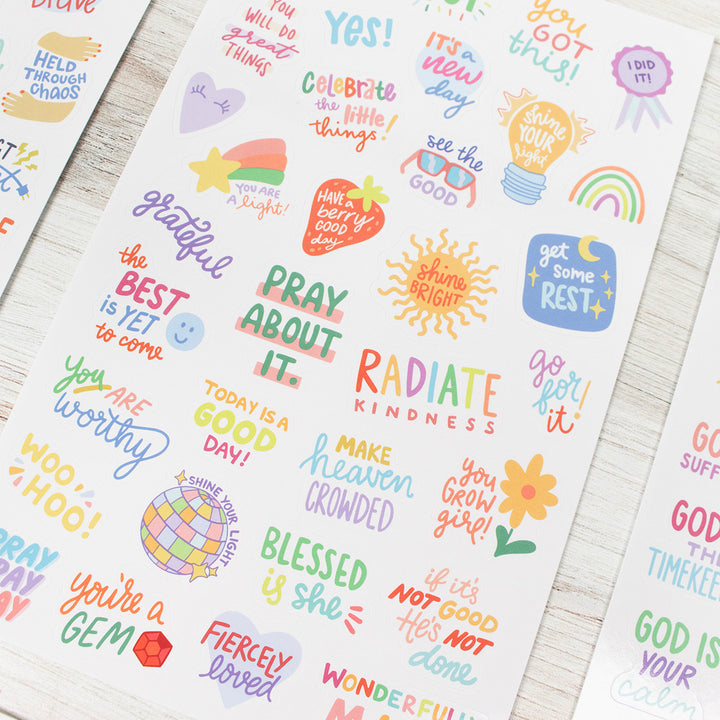 Planner Stickers, Cleerely Stated x bloom, Rooted in Faith Pack