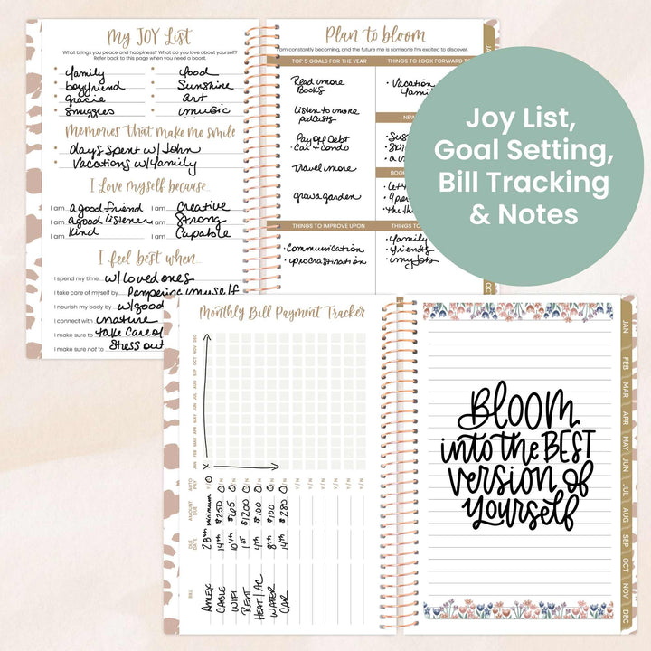 2026 Soft Cover Planner, 4" x 6", Tan Leopard