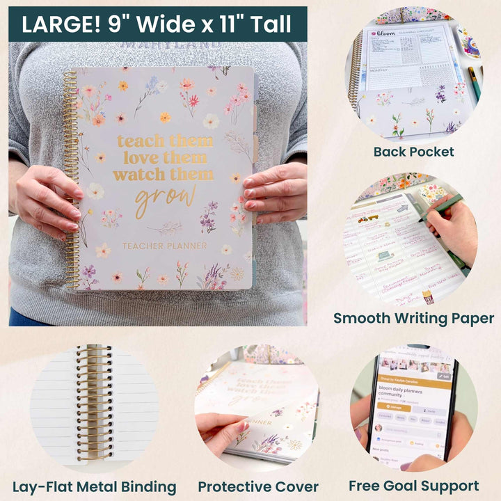 Undated Teacher Planner | Teach Them Love Them - bloom daily planners