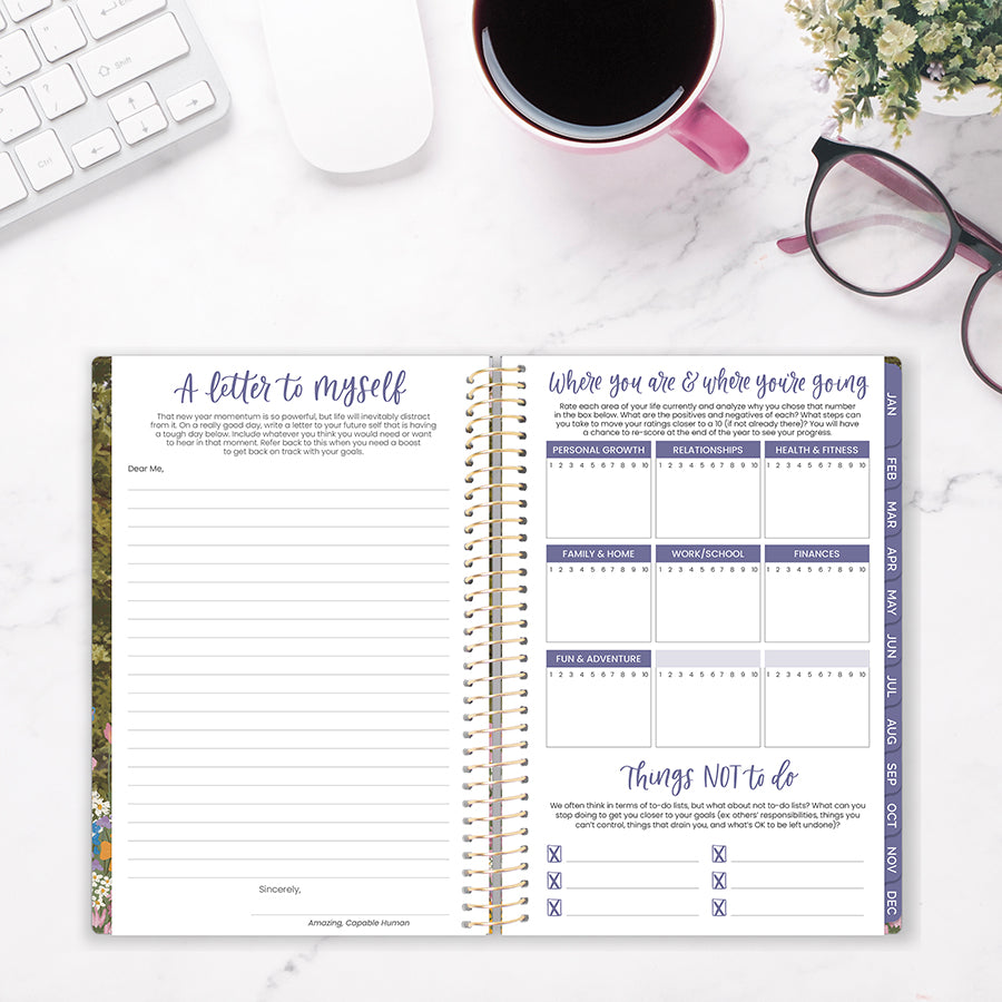 2026 Soft Cover Planner, 5.5" x 8.25", Wildflower Mountainside