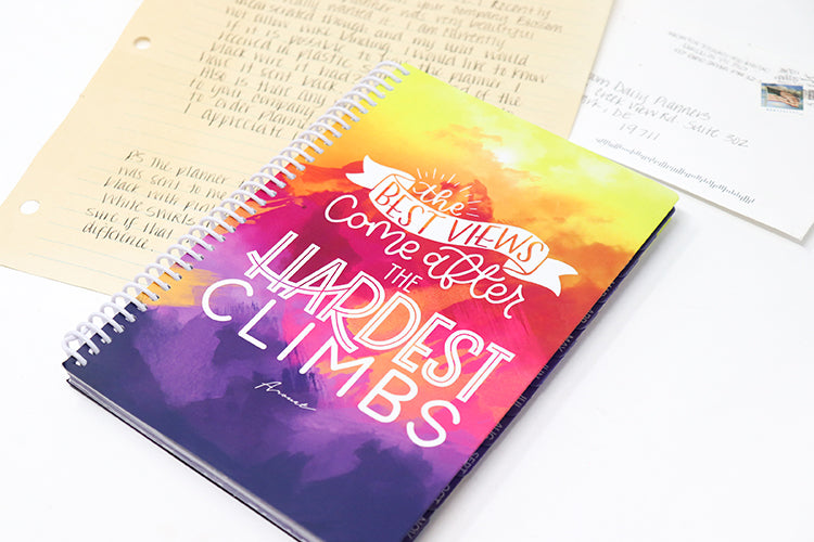 the best views come after the hardest climbs empowerment planner